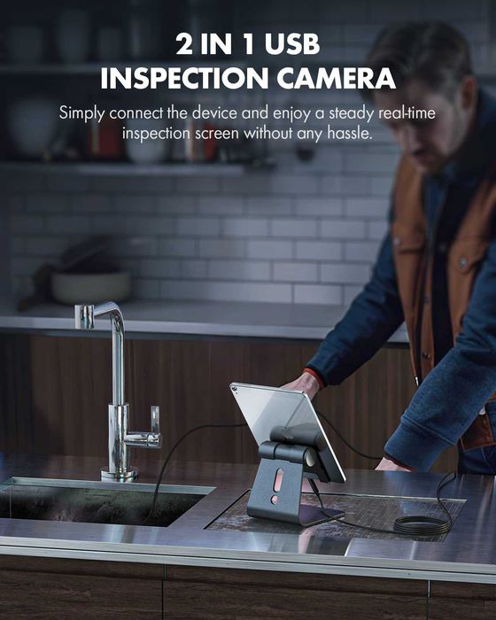 Camera Inspectie Endoscop HD Andr iOS Win rez apa, REDUS de la 150 RON
