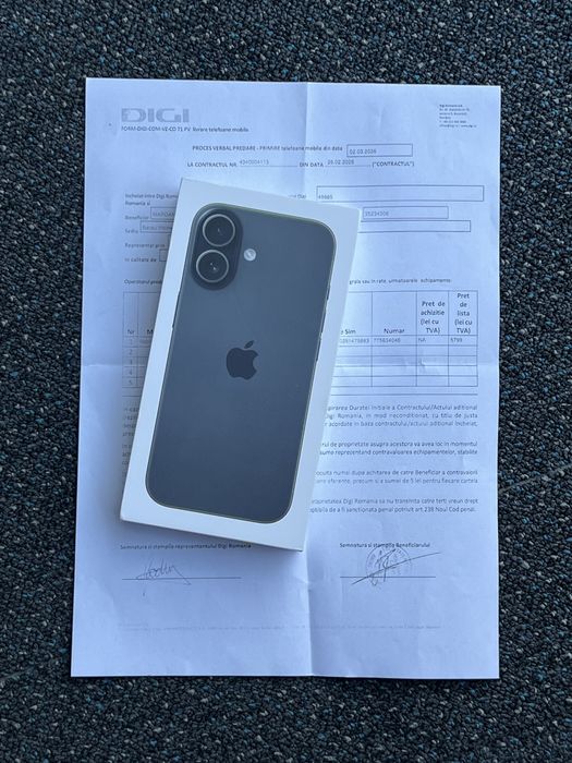 NOU   iPhone 17, 256GB, Black, Liber (SIGILAT) Factura !!!
