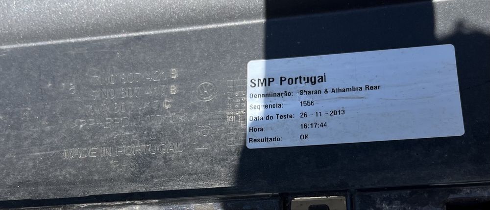 Volkswagen Sharan Seat Alhambra Задна броня Фолксваген Шаран след 2010