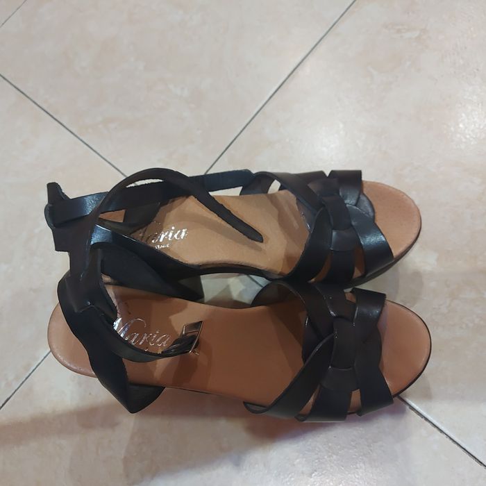 Сандали естестевена кожа