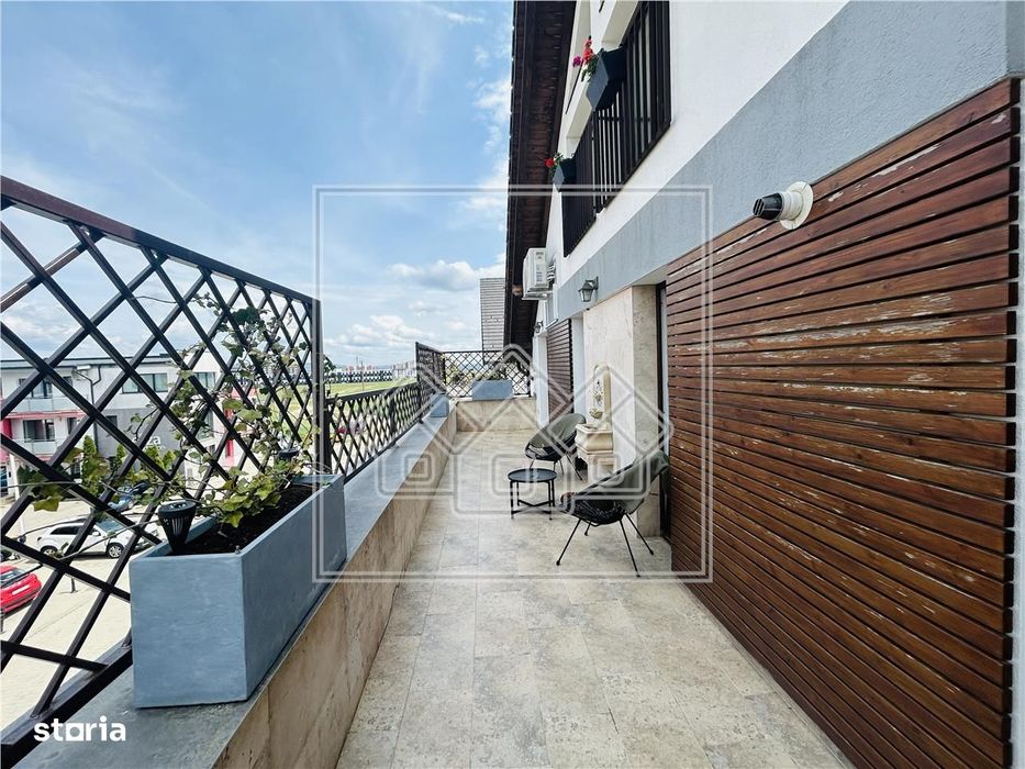 Penthouse cu 4 camere si terasa, mobilat si utilat, Calea Cisnadiei