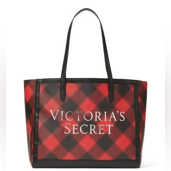 Victoria's Secret Canvas Plaid Tote