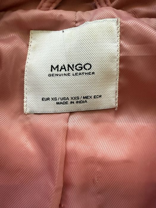 Geaca piele naturala Mango