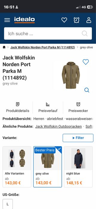 Geaca impermeabila  parka Jack wolfskin XXL Noua