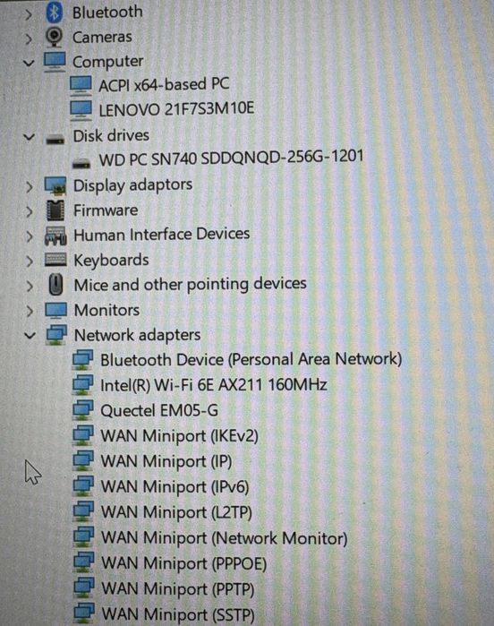 Lenovo ThinkPad T14s 4th Gen. 14"FHD+ IPS, i5 1345U, Ram 16 Gb, 256 Gb SSD NVMe, 4G модул! Гаранция до XI. 2026г.