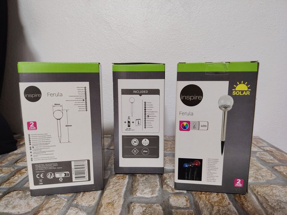 Lampa solara LED , 3 buc