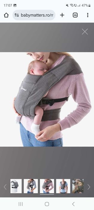 Marsupiul pentru bebelusi Ergobaby Embrace