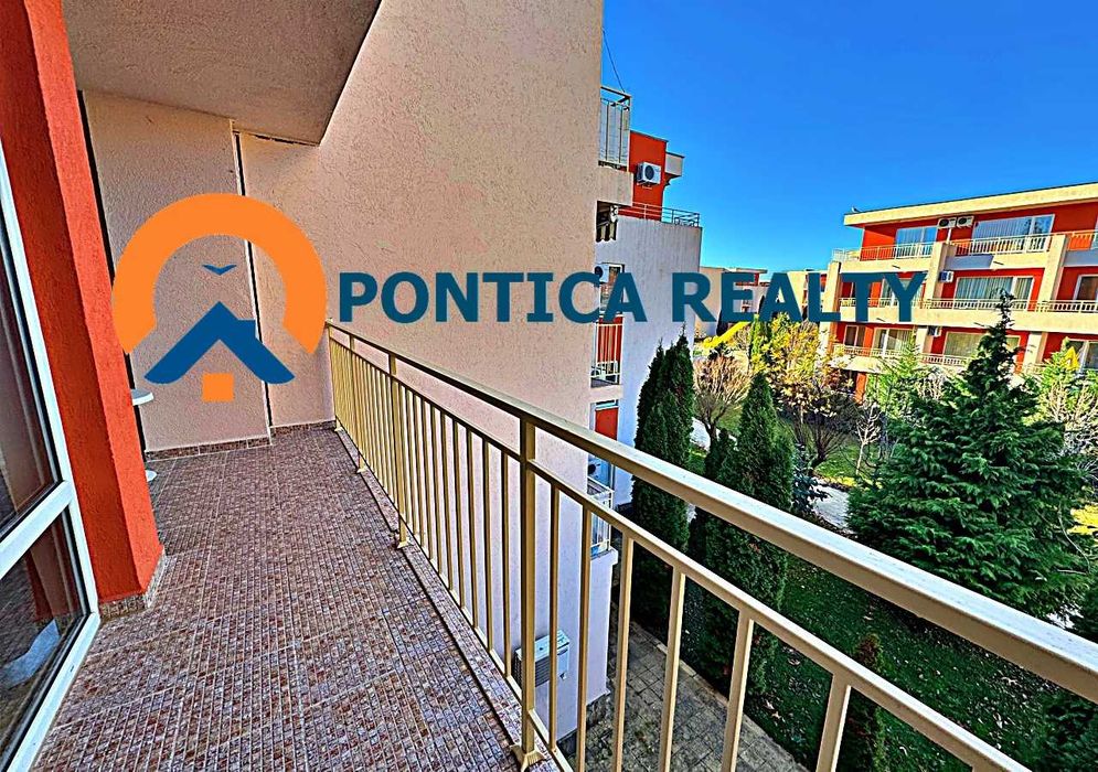 Двустаен апартамент в голям комплекс в Слънчев Бряг