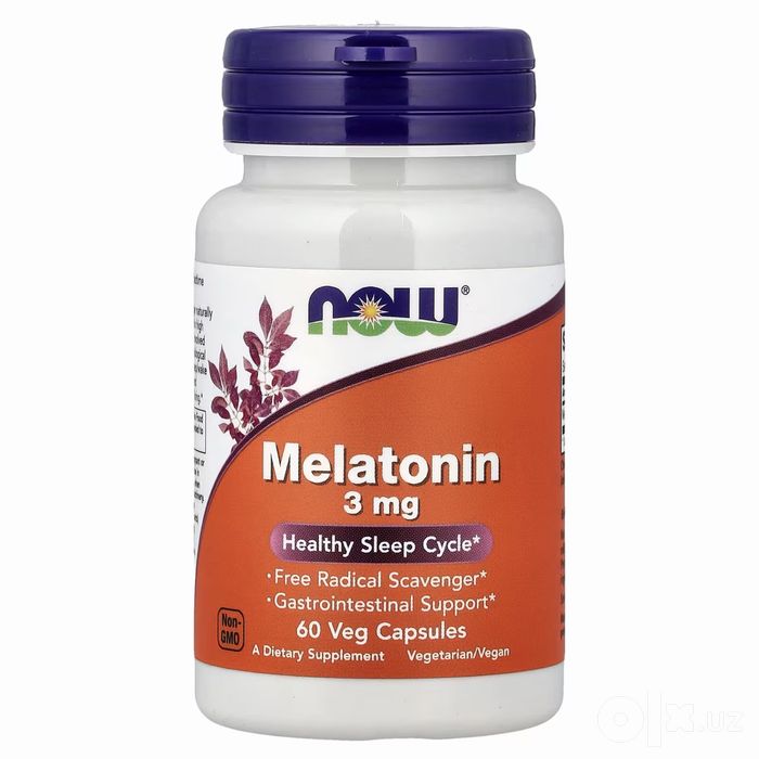 NOW MELATONIN 3 mg Америка 100% Оригинал Доставка по всему Узбекистану