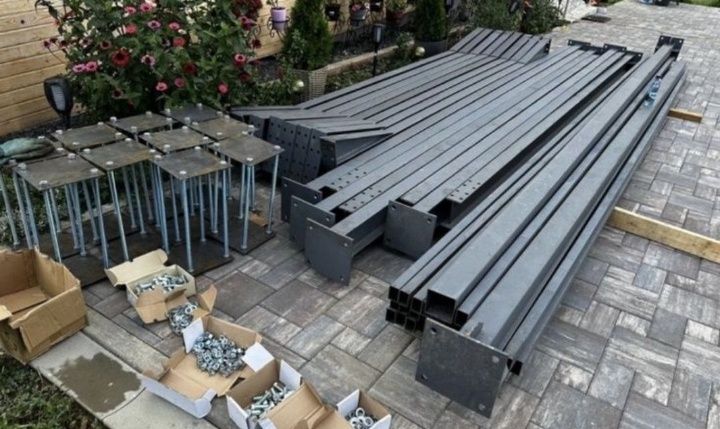 Vând hală metalică 6x 10