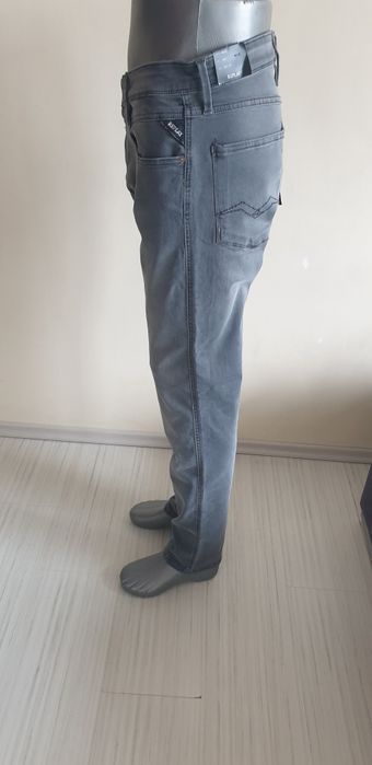 Replay Milano Anbass  Stretch Slim Fit 34/34 НОВО ОРИГИНАЛ Мъжки Дънки