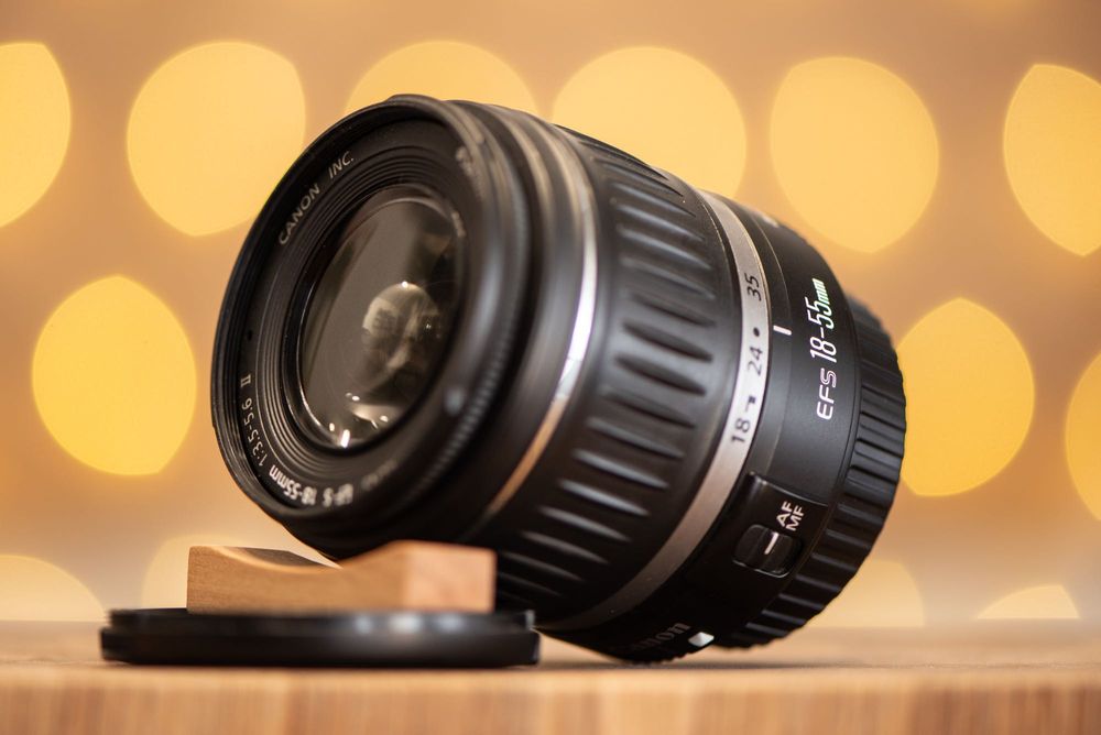 Canon фотоапарат + два обектива и светкавица комплект Канон