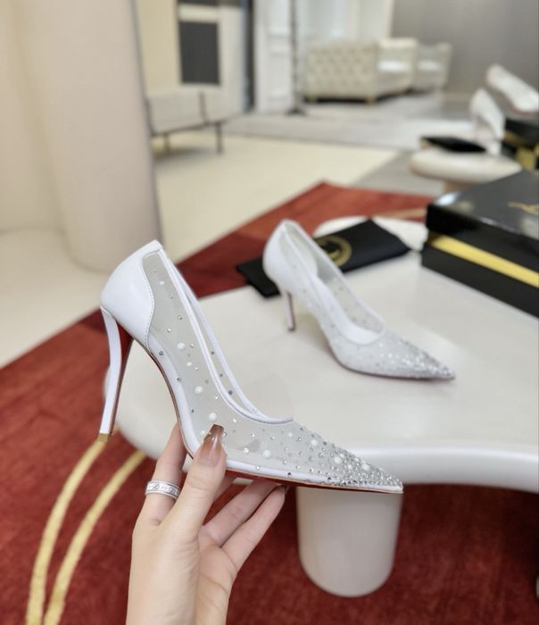 Pantofi Christian Louboutin Degastrass Perla 100 premium piele naturala pe comanda