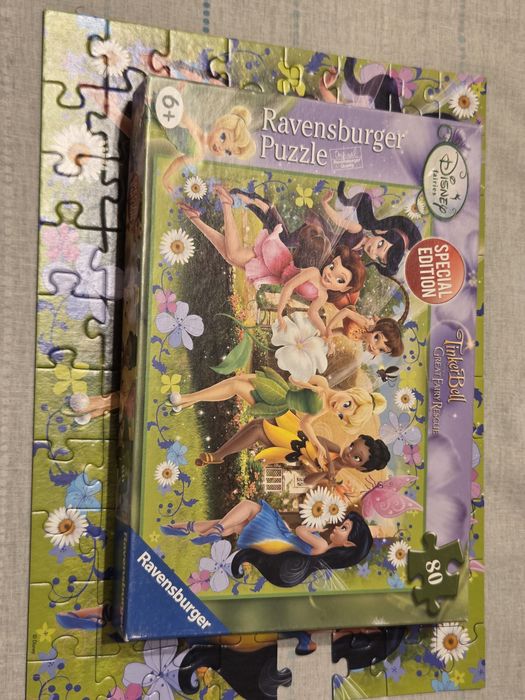 4 пъзела за общо 5 евро Ravensburger и Disney, 3D, за момиче за 6+ и 7+ години