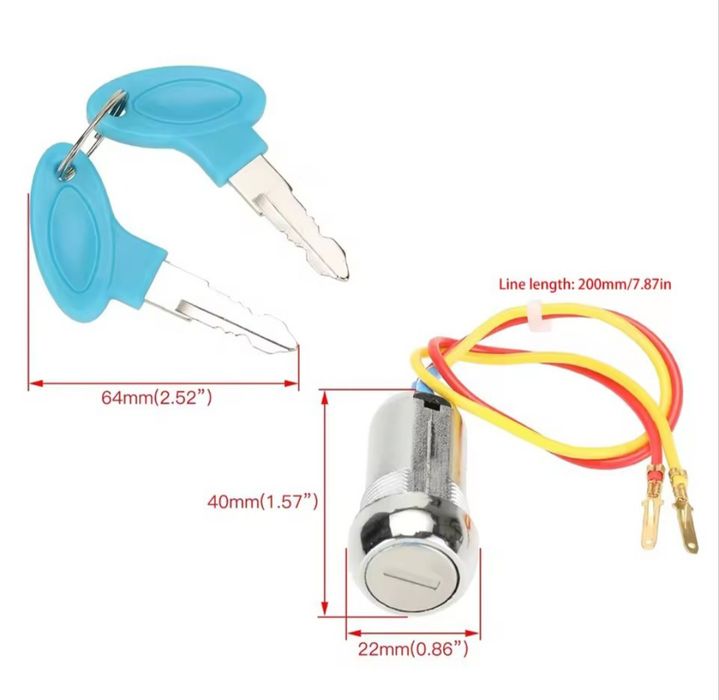 2 pin ignition key talaria x3/ кожа за съррон