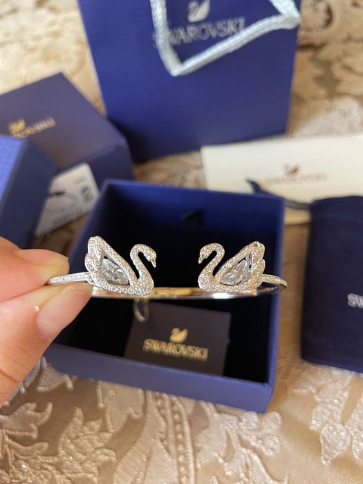 Bratara Swarovski lebada