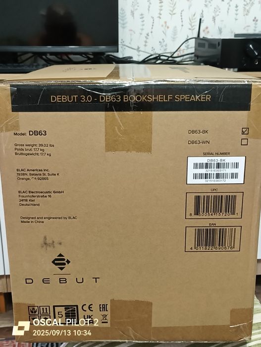 ELAC Debut 6.3 в отличном состоянии