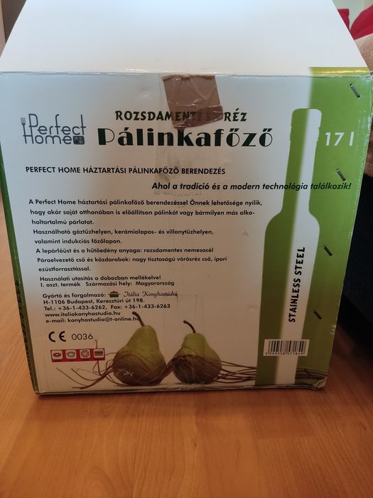 Cazan de tuica inox, 17 litri, Perfect Home