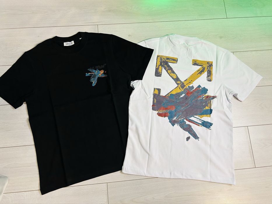 Tricou Off white alb sau negru 2025