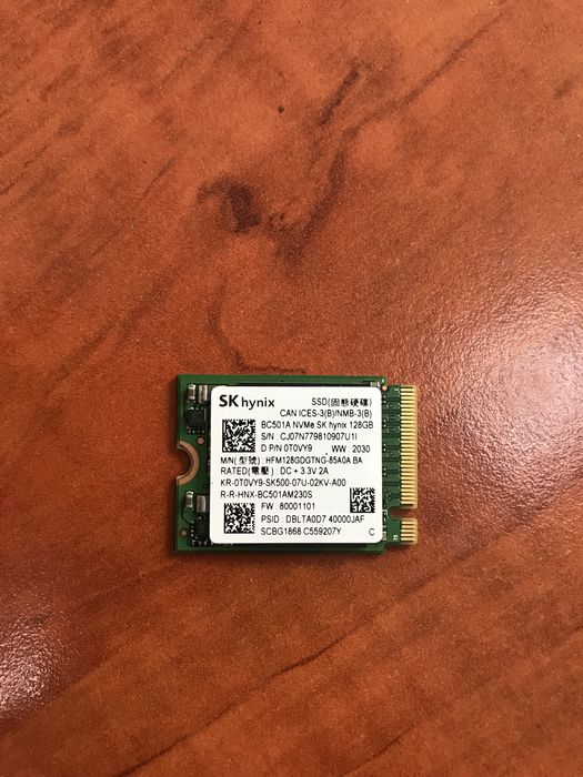 Продам жесткий диск ssd для ноутбуков модель sk hynix 128gb