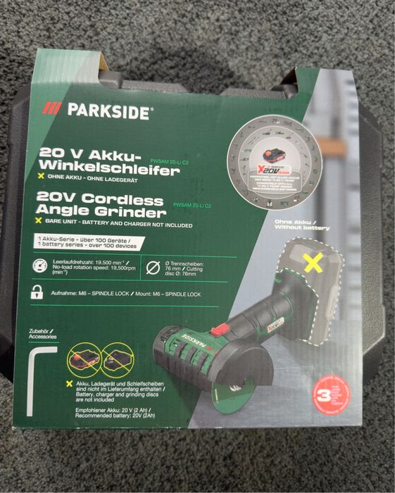 Mini flex pe acumulator 20v Parkside