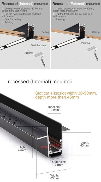 Трек гипсокартон учун