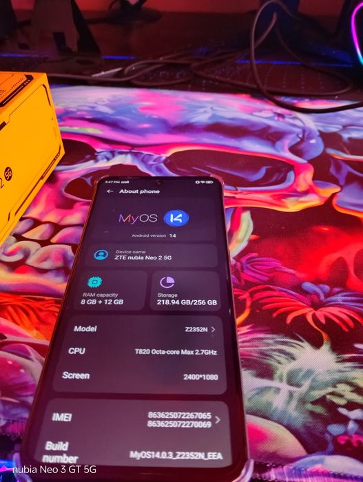 Nubia 2 5G Gaming Telefon