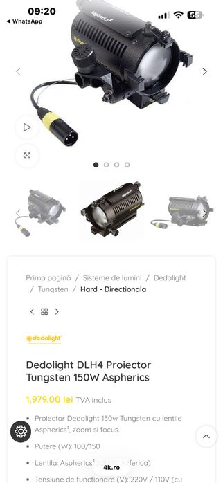 Proiector Dedolight DLH4