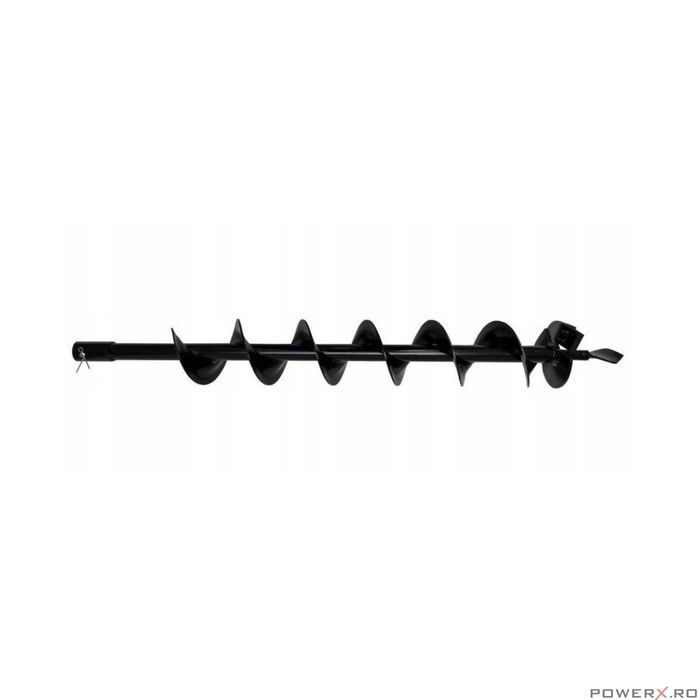 Burghiu pamant calitate premium10 cm x 80 cm, pentru motoburghiu, varf