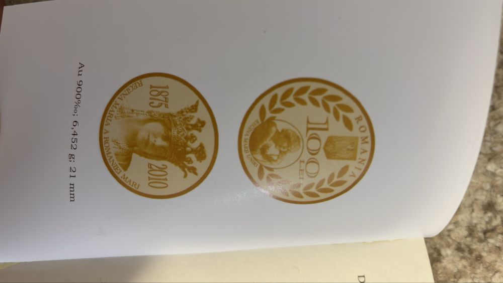 Vand moneda aniversara de colectie din aur