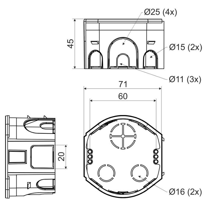 Подрозетник (Бетон)