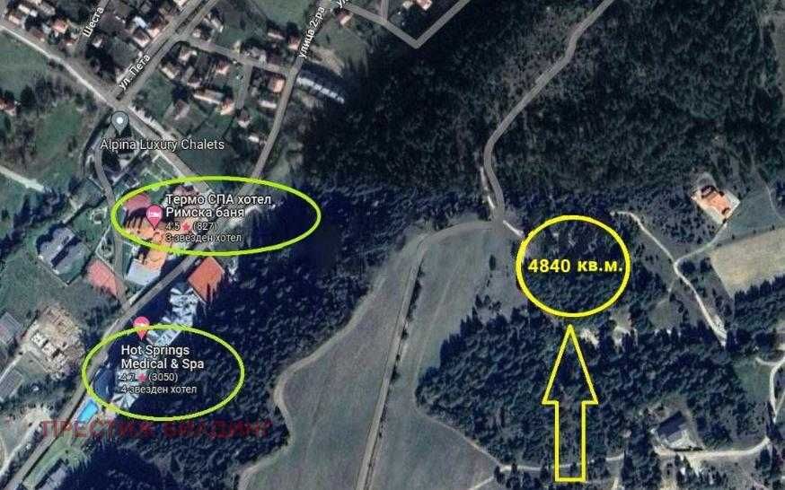 Продава се Парцел в с. Баня, Област Благоевград - 4840 кв.м за 7 €/кв.м - Снимка #3