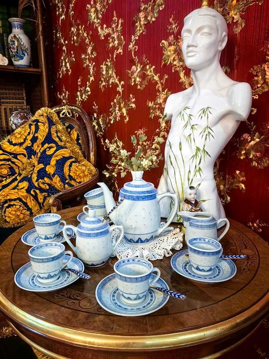 Редчайший экспортный Рисовый фарфор (Китай, 70-е гг.). Цзиндэчжэнь