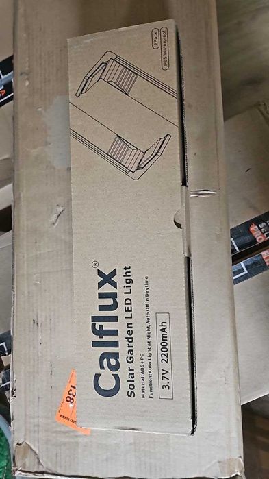 Calflux Комплект от 2 броя соларни лампи за външна градина, за пътеки