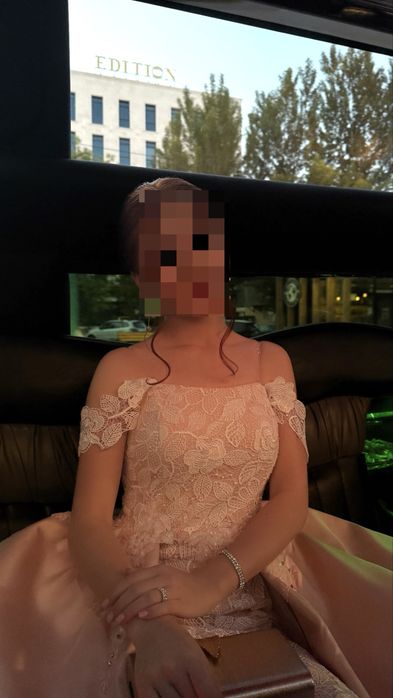 нежное вечернее платье