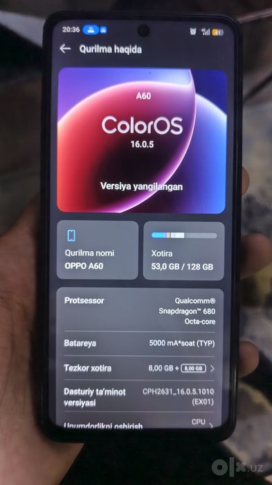 Smartfon Oppo A60