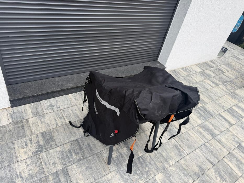 Husa moto originala de picioare TERMOSCUD® cu blăniță scuter, motocicleta (ca nouă)