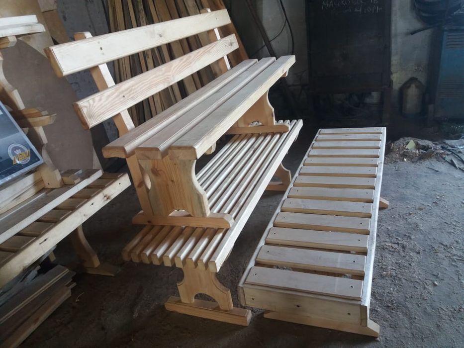 Лавки деревянные