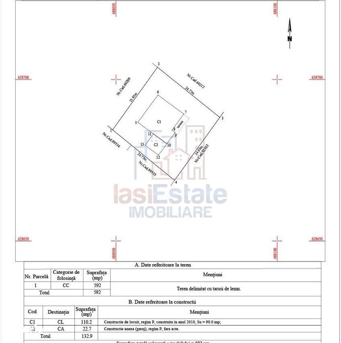 OCAZIE! Vorovesti rond TLT  CASA  PARTER  ST-102mp TEREN 700mp dubla d