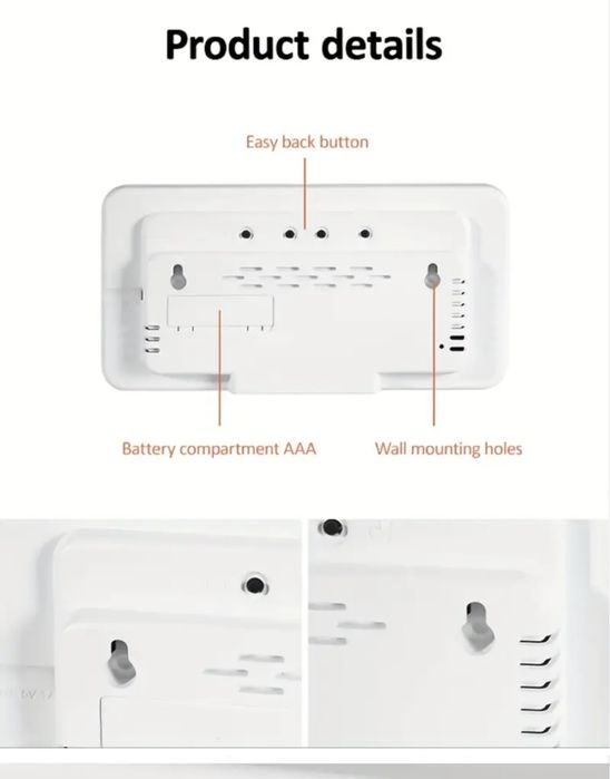 LED  часовник Диг.