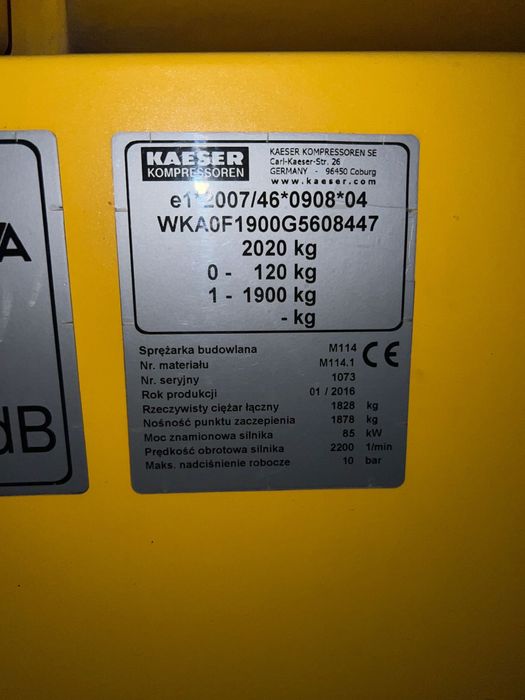 Compresor kaeser M114 /390 ore impecabil