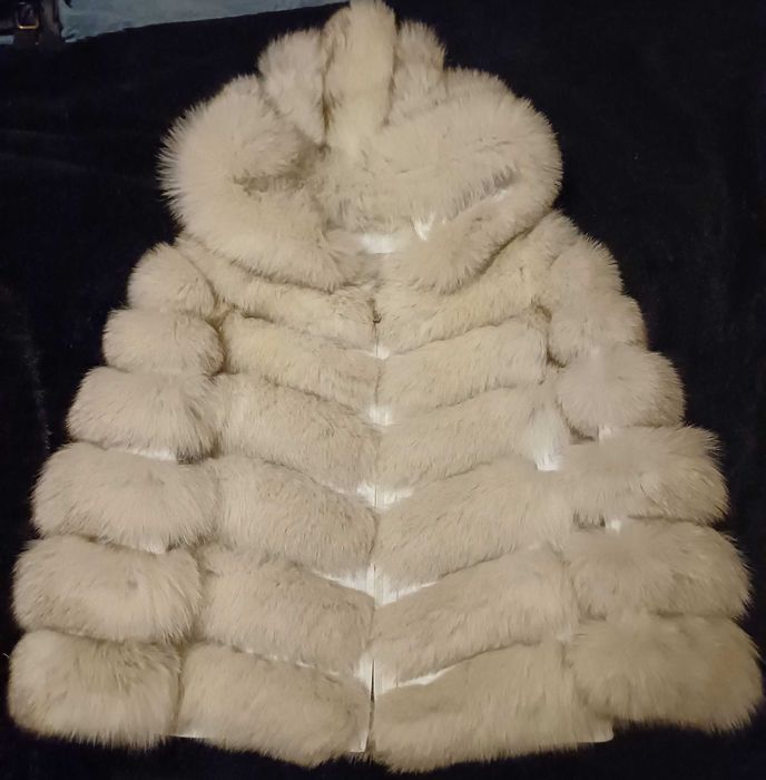 Палто от естествена кожа -лисица