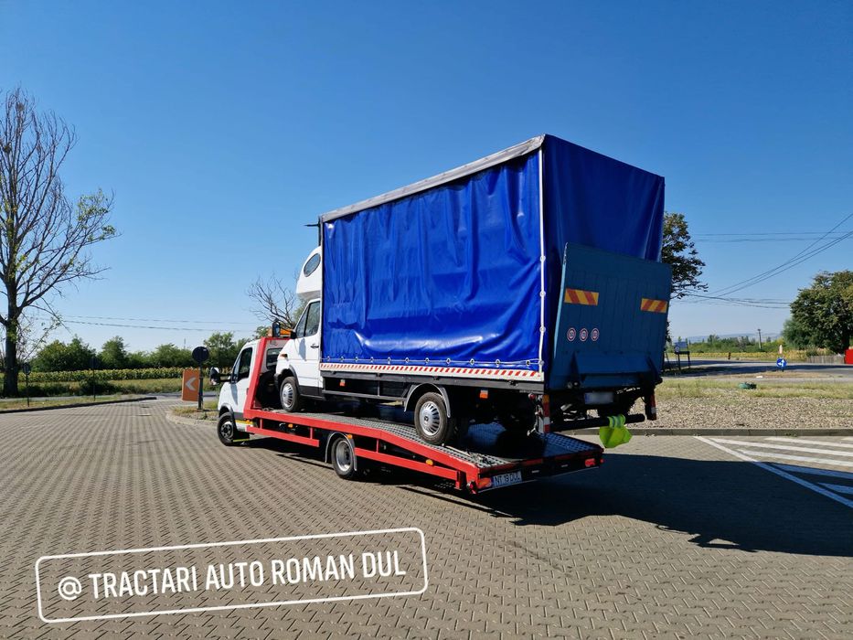 Tractări Auto Roman Platforma Dube Neamt Non Stop Remorcari Utilaje