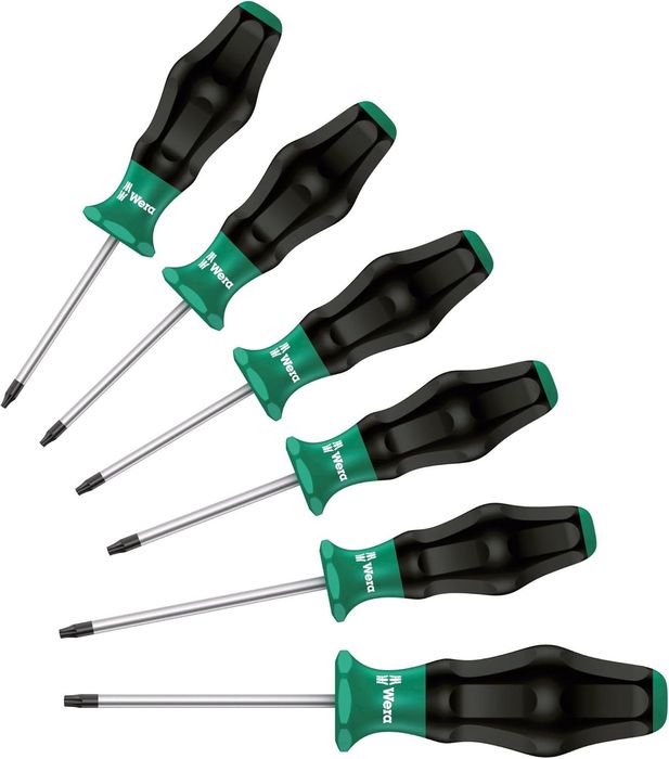 Wera 334/6 si 1367/6,Set surubelnite și torx,6 pcs cu suport,sigilat