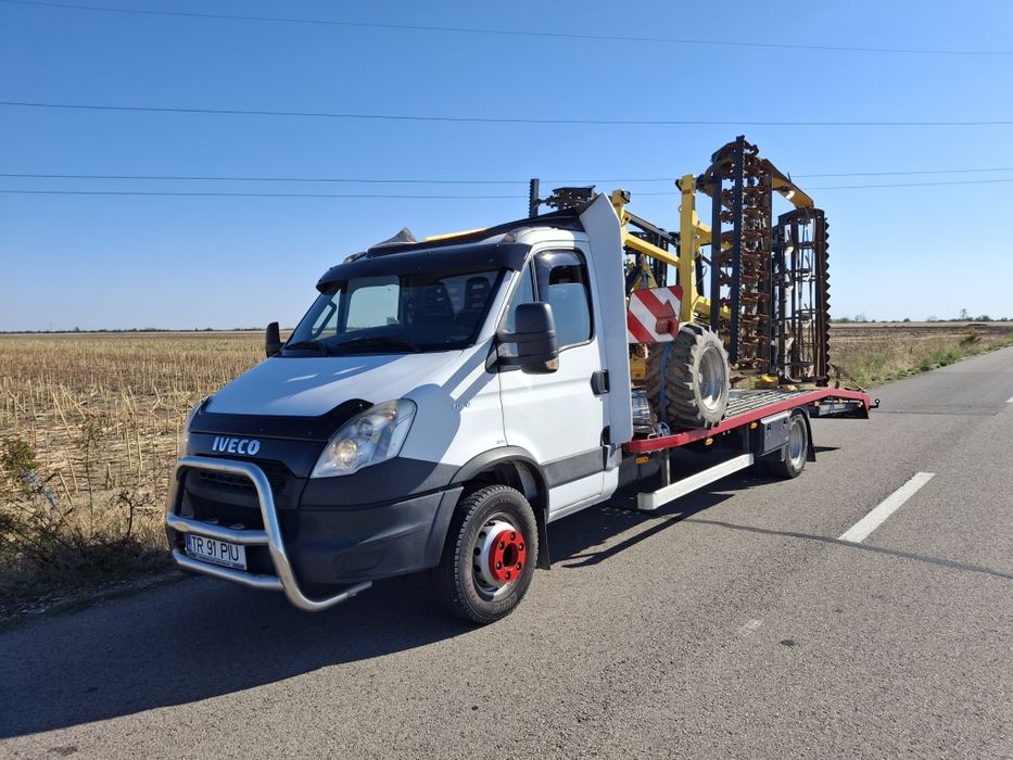 Tractari Auto ROSIORI DE VEDE transport buldoexcavator Combina remorca