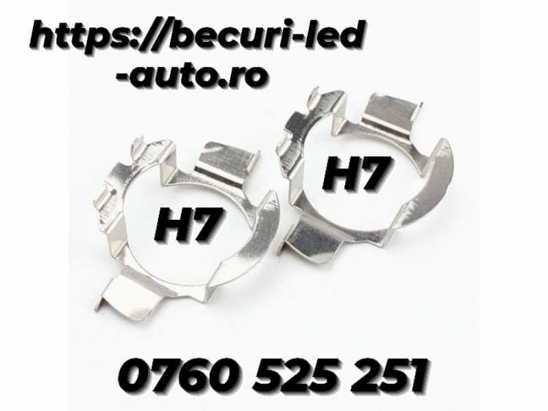 Set Două Bucăți Adaptoare Pentru Led H7 (Ford,Mercedes, Volkswagen)