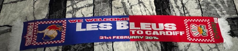 Fular oficial Six Nations 2014 Wales vs France Cardiff