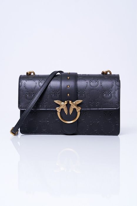 PINKO оригинална чанта от естествена кожа с кутия и противопрахова