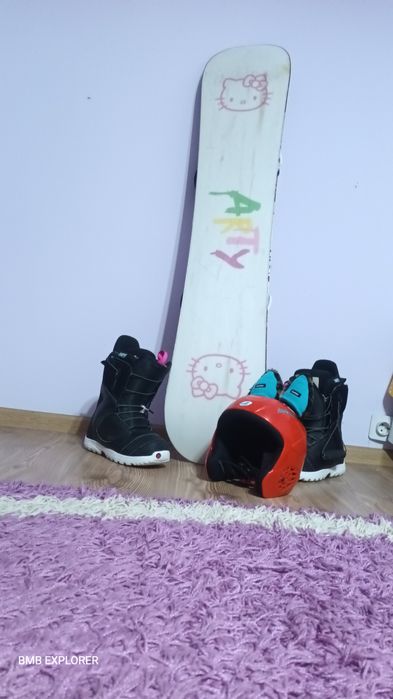 Placă snowboard Hello kitty 133 cm