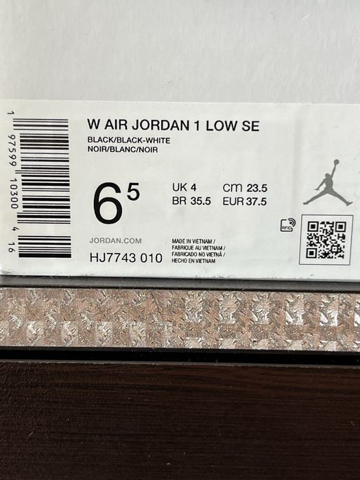 Nike Air Jordan Low 1 SE , номер 37,5.